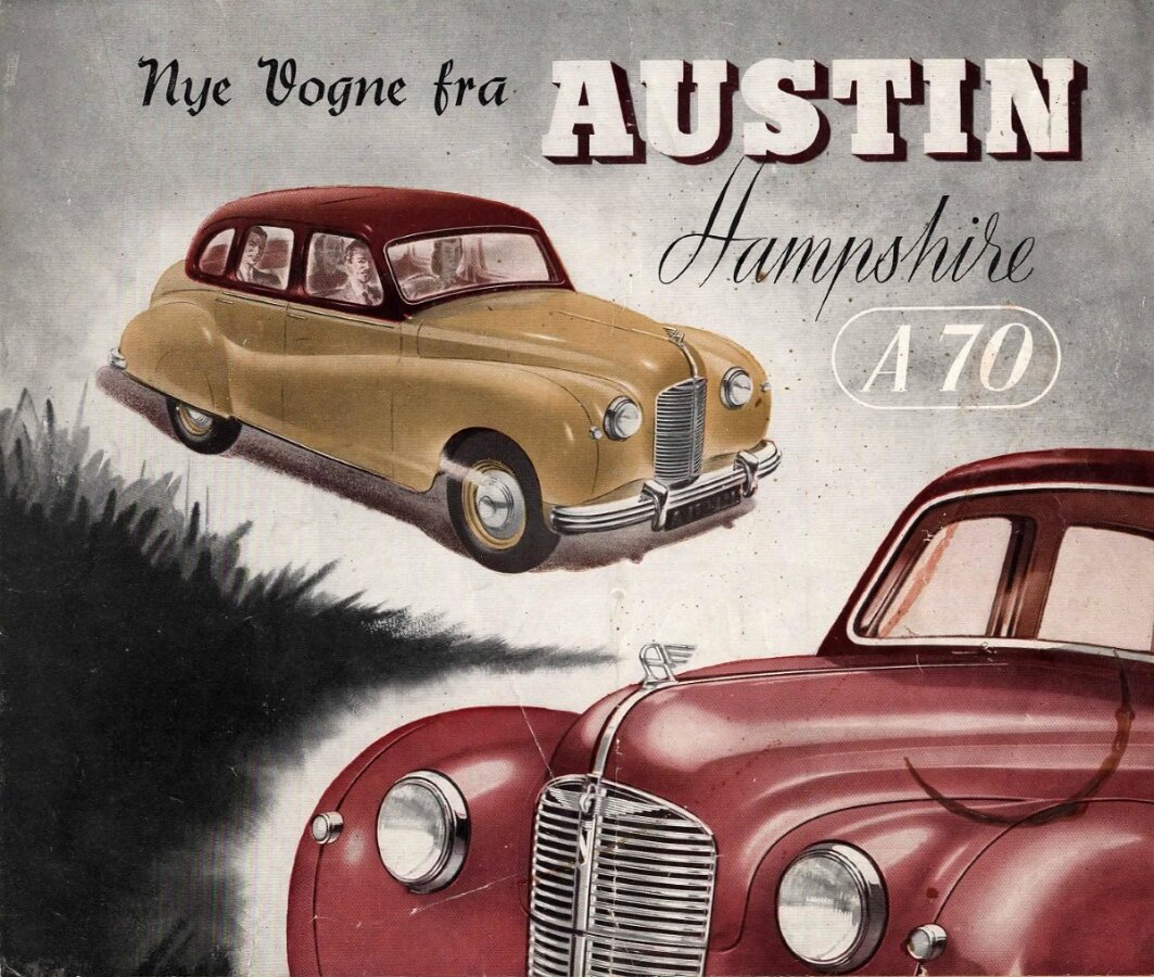 HAMPSHIRE bilbrochure, auto katalog, auto prospekt, automobile